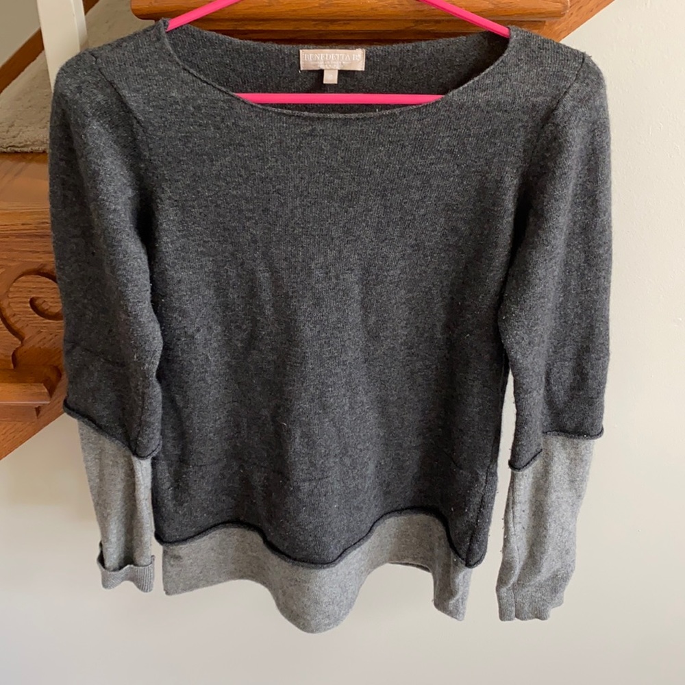 Cute Two-Toned Sweater